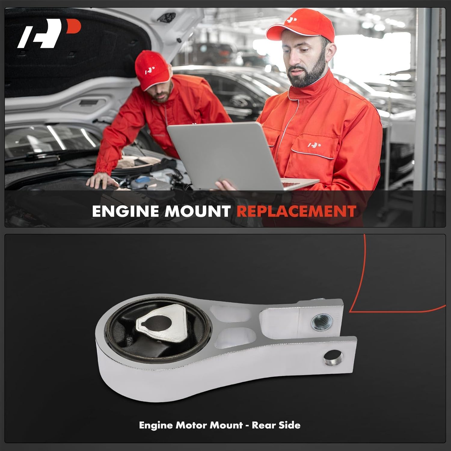 A-Premium Rear Torque Strut Mount Compatible with Jeep MP Series Compass 2018 2019 2020, 2.4L, 6 Speed Transmission