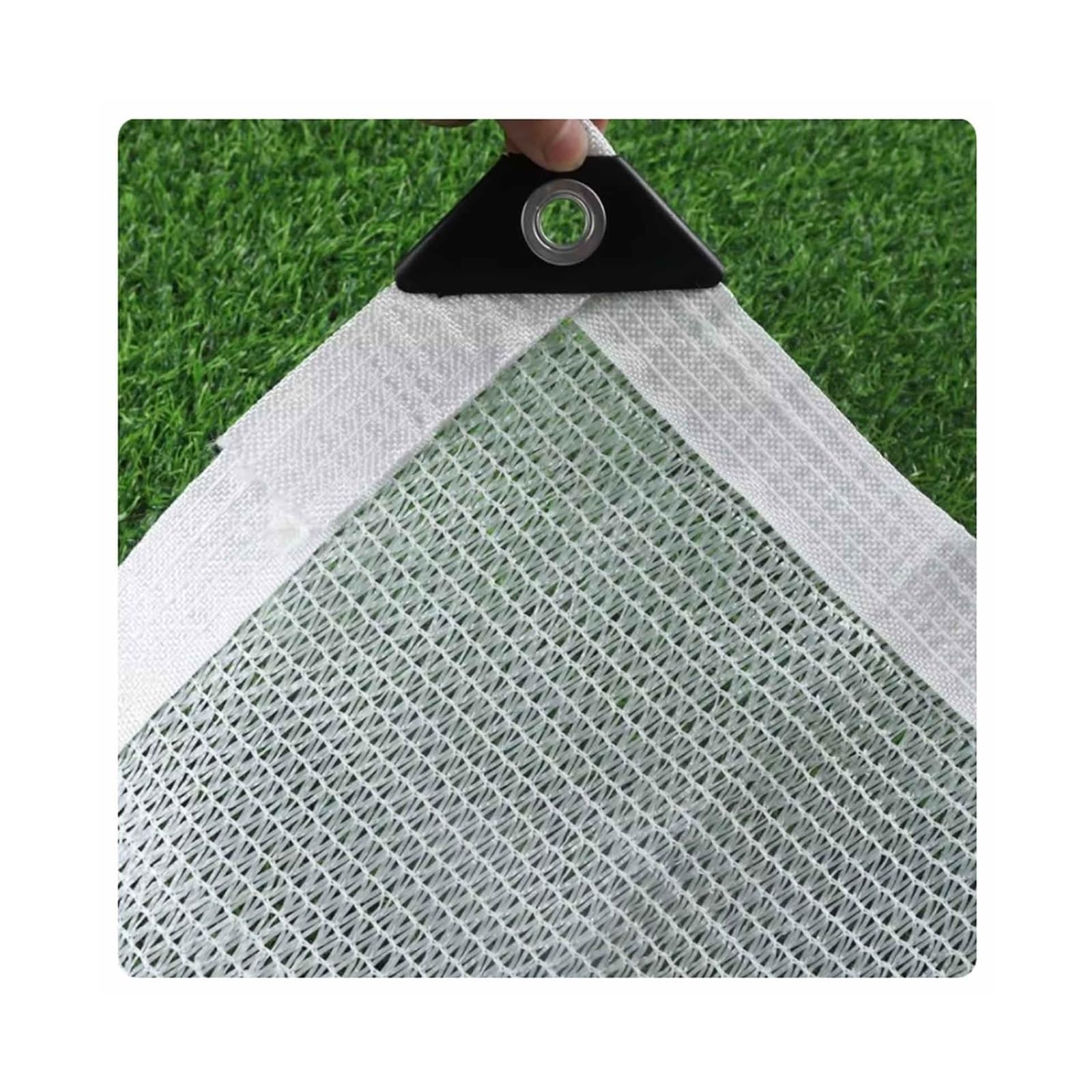 Premium White Shade Netting 50% UV Protection, Breathable Shade Cloth with Grommets 1x2.0m 2x3.0m 3x4.0m 4x4.0m 4x5.0m 6x8.0m Multi-Purpose Plant Cover for Vegetables Flowers(2.0x6.0m(6.6x19.7ft))