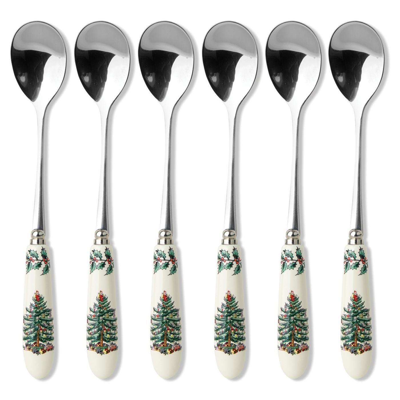 Spode Christmas Tree Tea Spoon, Set of 6 (Multicolor)