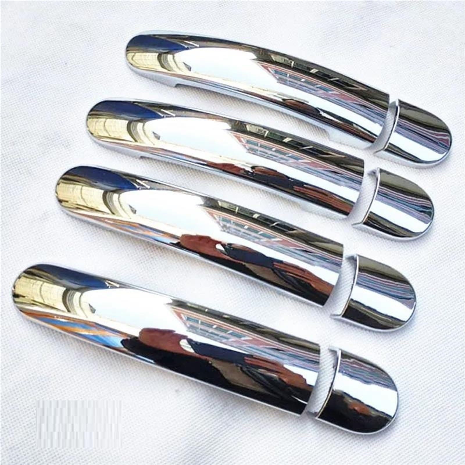 CSSPDM Car Trim Exterior Door Handles Bowl Cover Protection Sticker Accessories for Polo MK5 6r 6c 2011 2021 2014(Silver F)