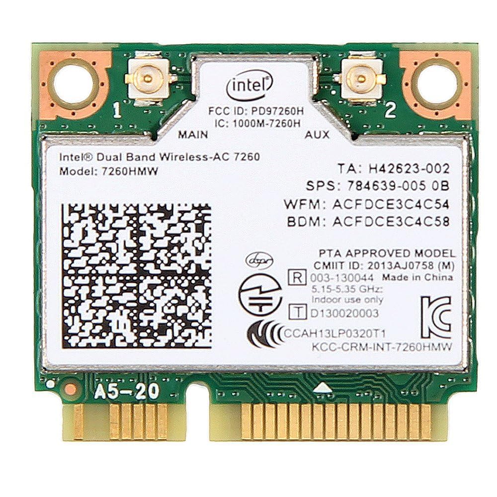 Amazon.com: Intel Dual Band Wireless-AC 7260 WiFi Bluetooth Half