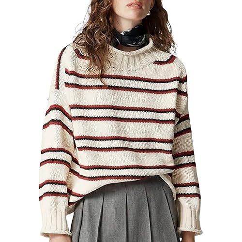 Wyeysyt Women's Oversized Rollneck Sweater Chunky Cable Knit Soft Pullover Sweater Fall Winter Casual Knitwear