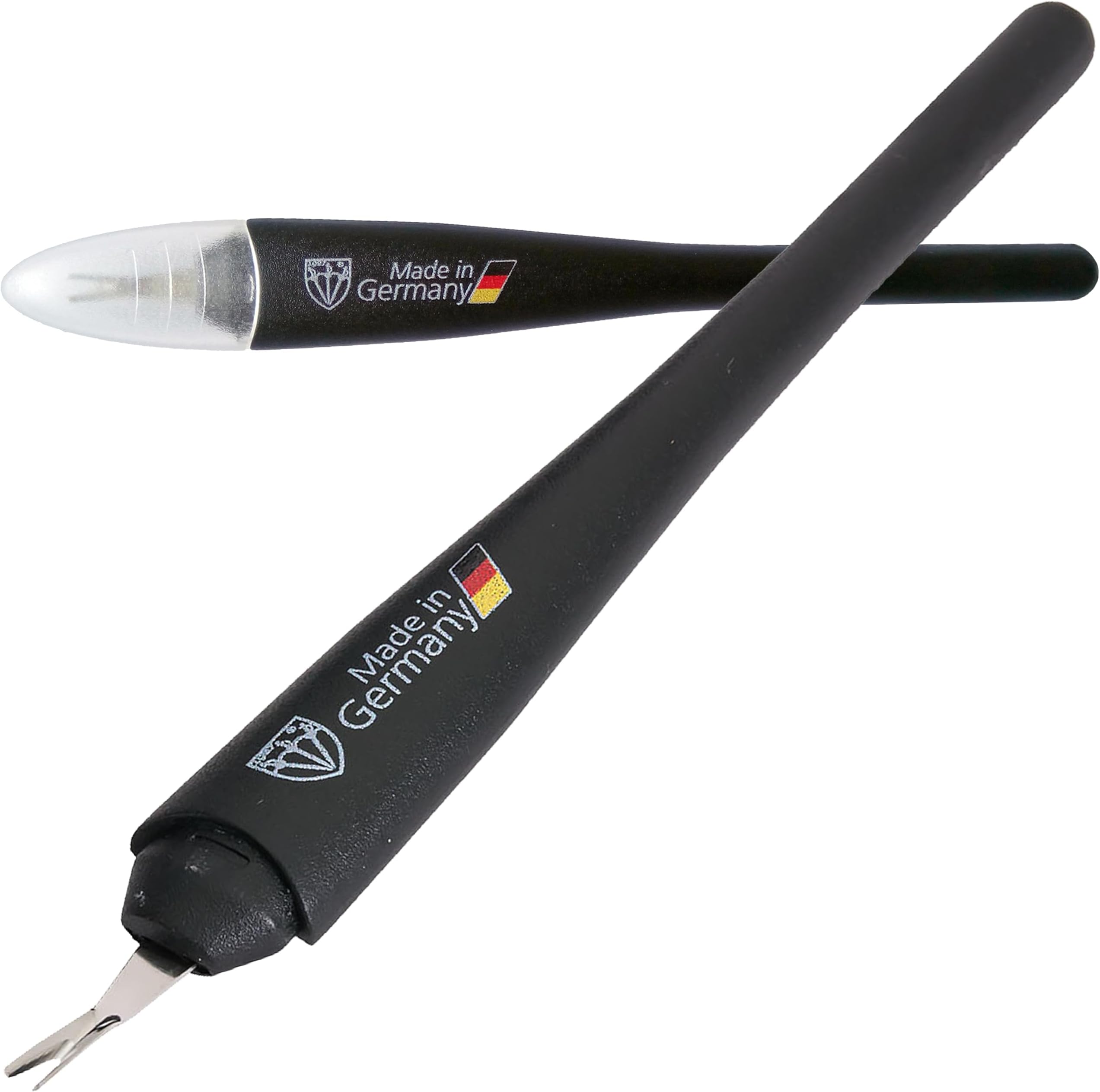 3 Swords Germany - Brand Quality Cuticle Knife Trimmer Remover Cutter (DELIVERY 2 Pieces) Manicure Pedicure Grooming for Professional Finger & Toe Nail Care by 3 Swords, Made in Solingen Germany