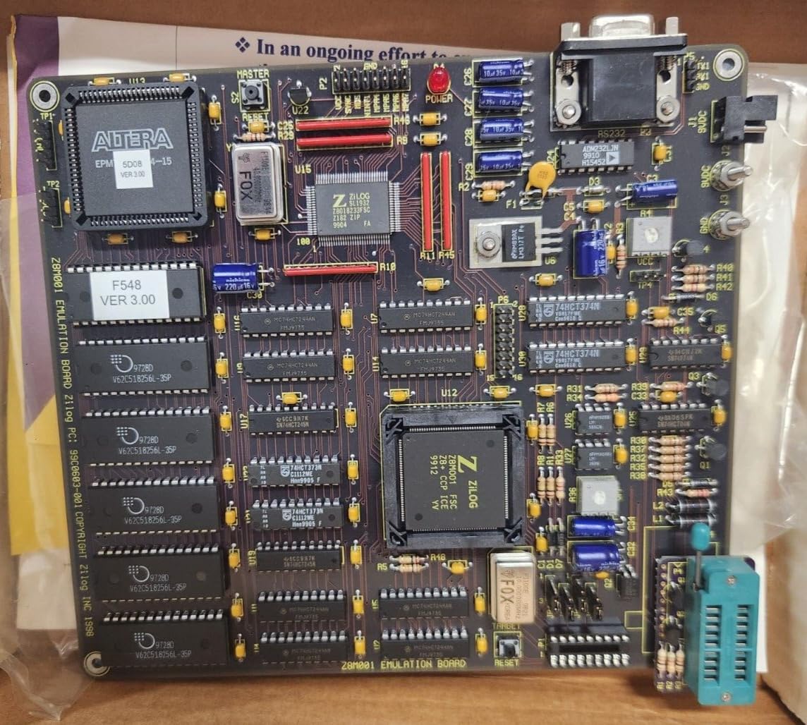 (1 PC) Z8ICE001ZEM ZILOG Z8 Plus Emulator/Programmer