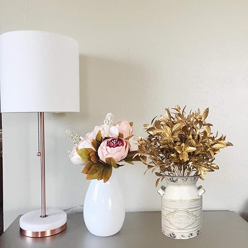 Miniatura 5 de CATTREE Plantas artificiales doradas para decoración de Navidad, flores artificiales de plástico, arbustos, arbustos de simulación para interiores y