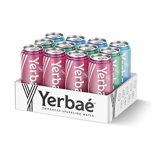 Vista 72 de Yerbaé Bebida energética, piña de cereza negra, 120 mg de cafeína. Sin azúcar/calorías/carbohidratos, energizada por Yerba Mate, alternativa