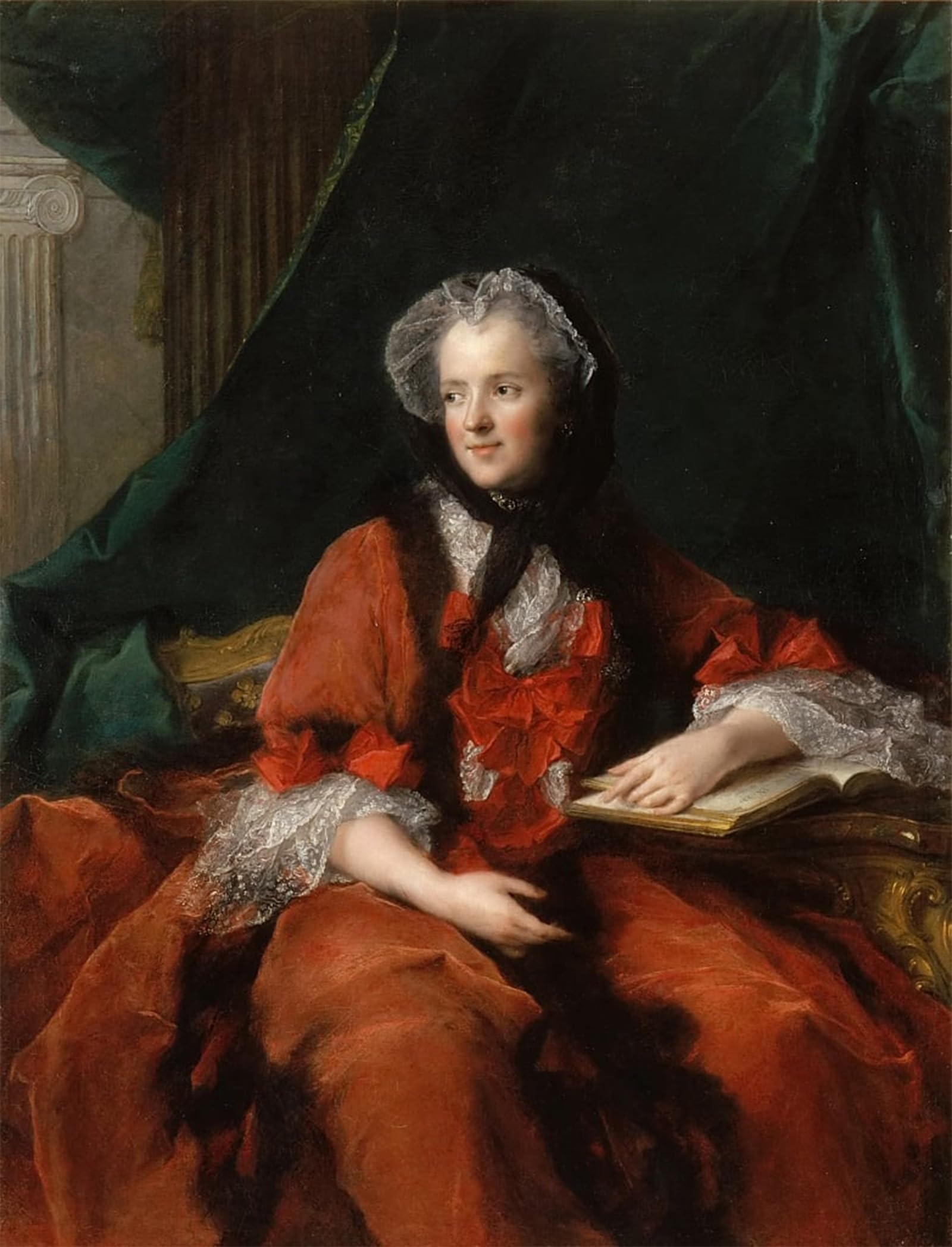 POSTERIIk Famous Animal Posters Vintage Picture Portrait of Marie Leszczynska by Jean Marc Nattier Modern Wall Decor for Home Decor 60x90cm