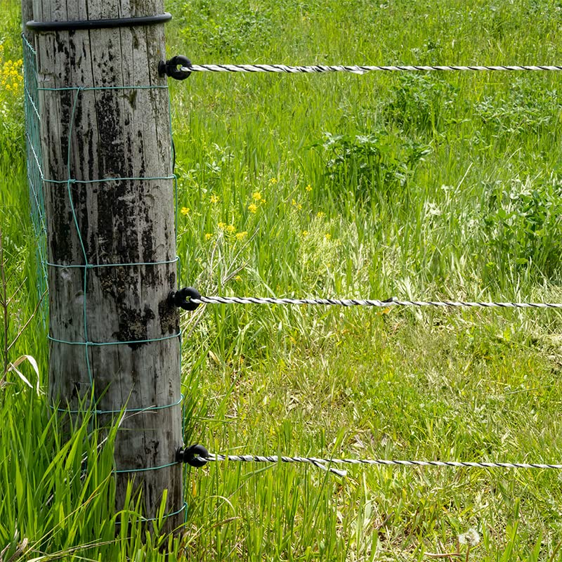 Miniatura 7 de Premier 1 TuffRing Screw-in Wood Post Insulator for Low-Tension Fences (Box of 65)