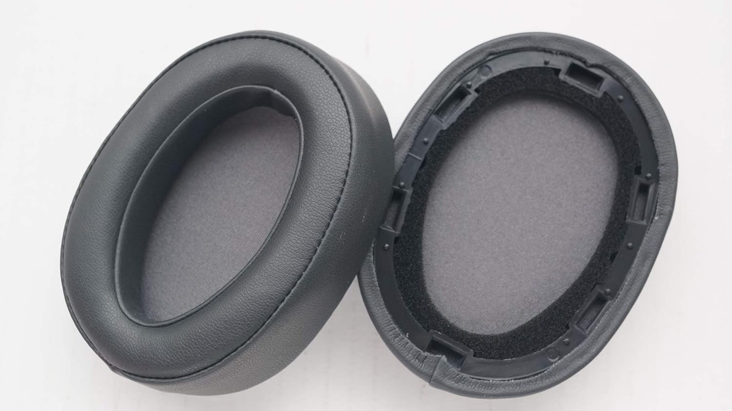 Ear Pad Leather Cushion Repair Parts for Sony MDR-100ABN Headphones mdr100abn WH-H900N Headset (Charcoal Grey)
