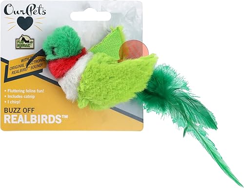 Miniatura 16 de OurPets Play-N-Squeak - Juguetes interactivos para gatos con hierba gatera