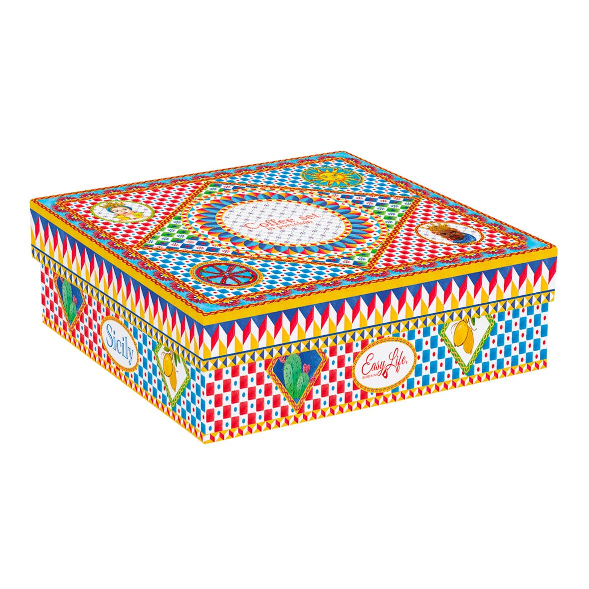 EASY LIFE Set 6 tazzine Espresso con piattini Sicily