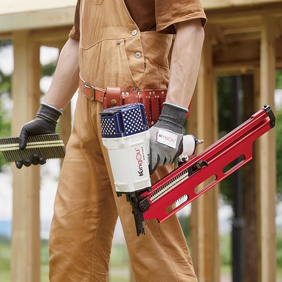KingOu American Style NR2183 21 Degree Aluminum Magazine Framing Nailer