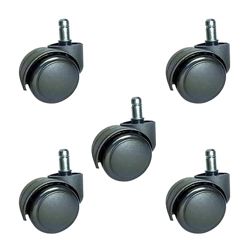 Ruedas de repuesto para silla de oficina, ruedas para silla de escritorio, ajuste universal, seguras para todos los suelos o alfombras, ruedas