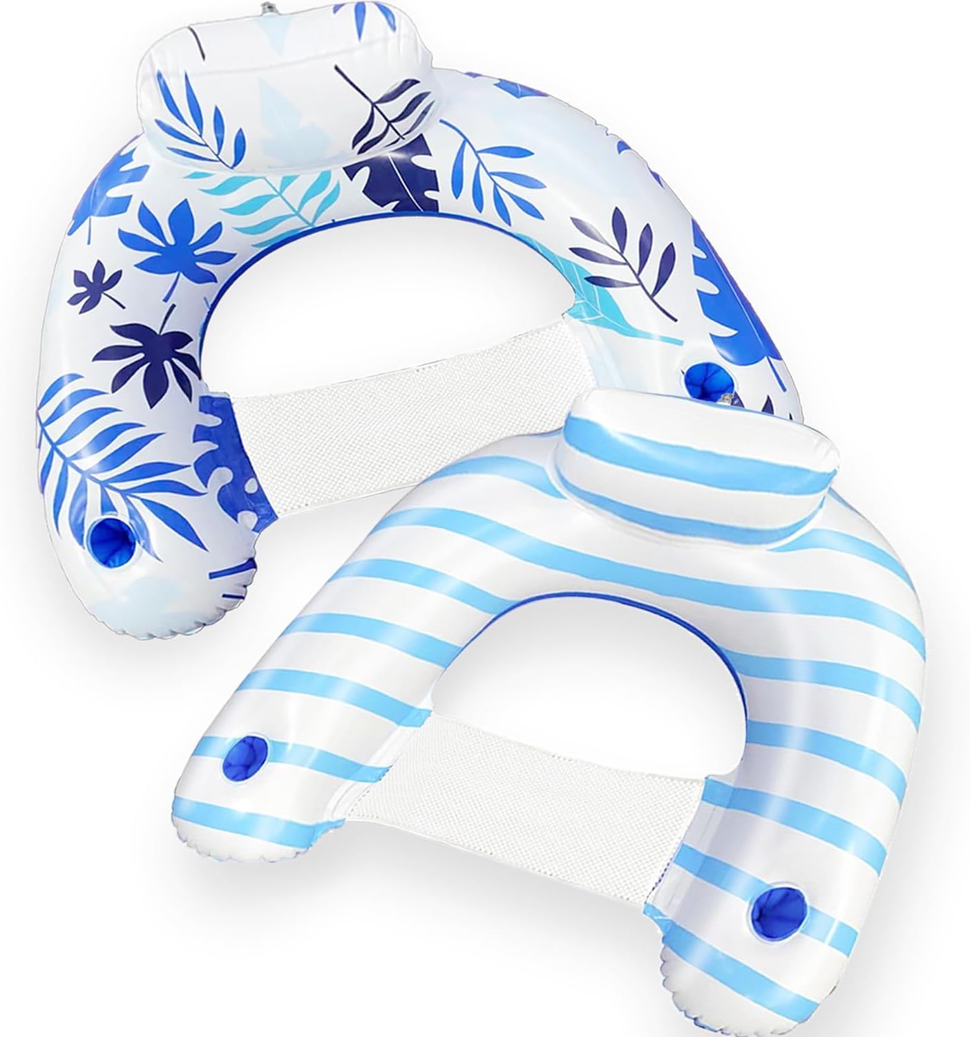 Inflatable Pool Floats Chair 2 Pack Pool Float Lounger U