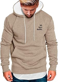 Duohropke Hooded Pullover Men's Sweat Jacket with Hood Zip Hoodie Men's Hooded Jacket Thin Jacket Transition Jacket Sweatshir Hood Oversized Hoodie