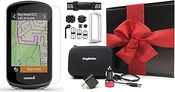 Garmin Edge 1030 Plus GPS Cycling Computer Gift Box Bundle | Includes  HRM-Dual, Speed/Cadence Sensors, Silicone Case (White), Tempered Glass,  Car/Wall Adapters \u0026 Case | Sensors Bundle, 010-02424-01 : Electronics