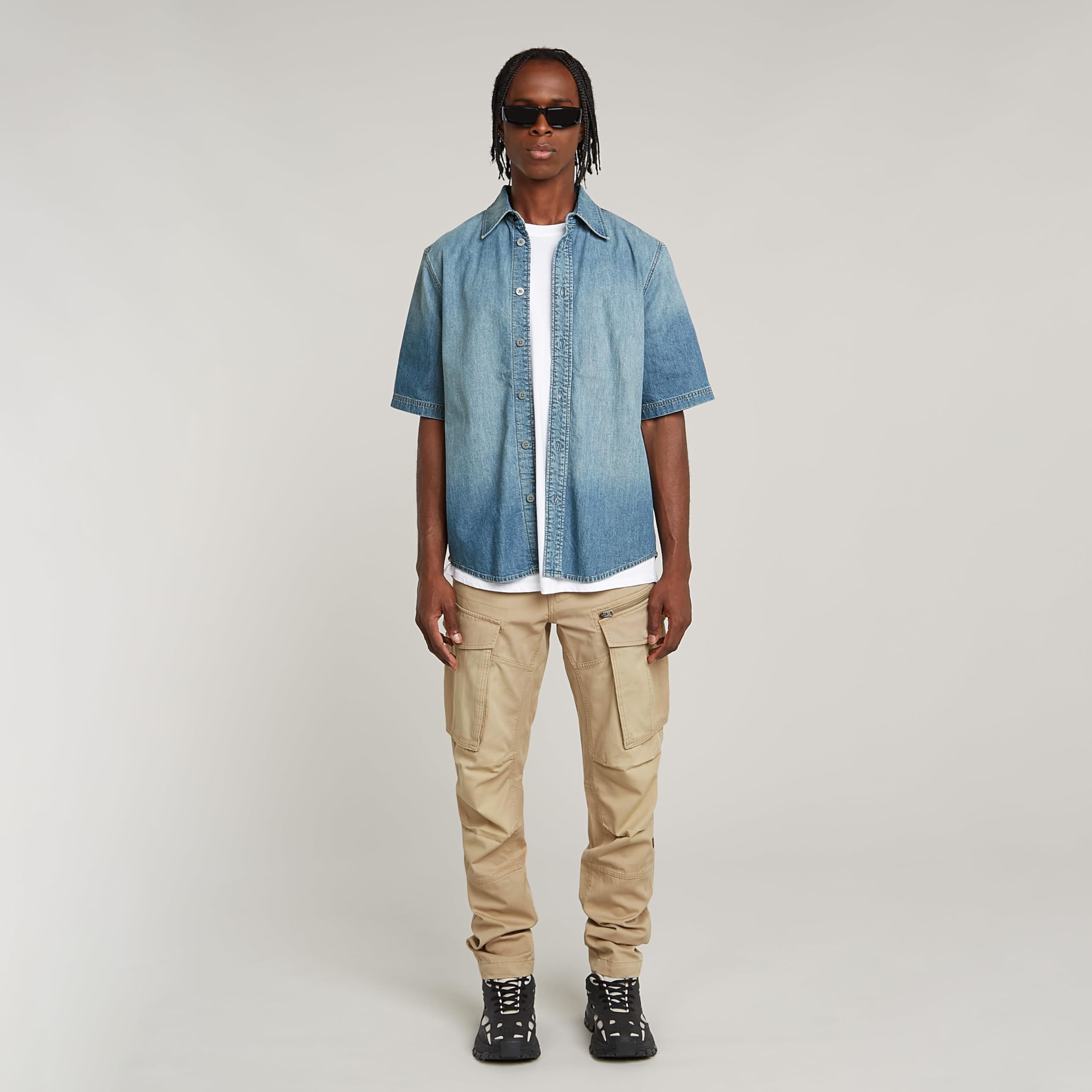 G-STAR Koszulka Mężczyźni Regular Denim Shirt Ss
