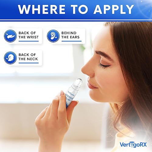 Miniatura 4 de VertigoRX Vertigo Relief Roll-On (0.3 fl oz)  Tratamiento natural de vértigo que apoya el alivio de mareos  Productos de alivio de vértigo para el