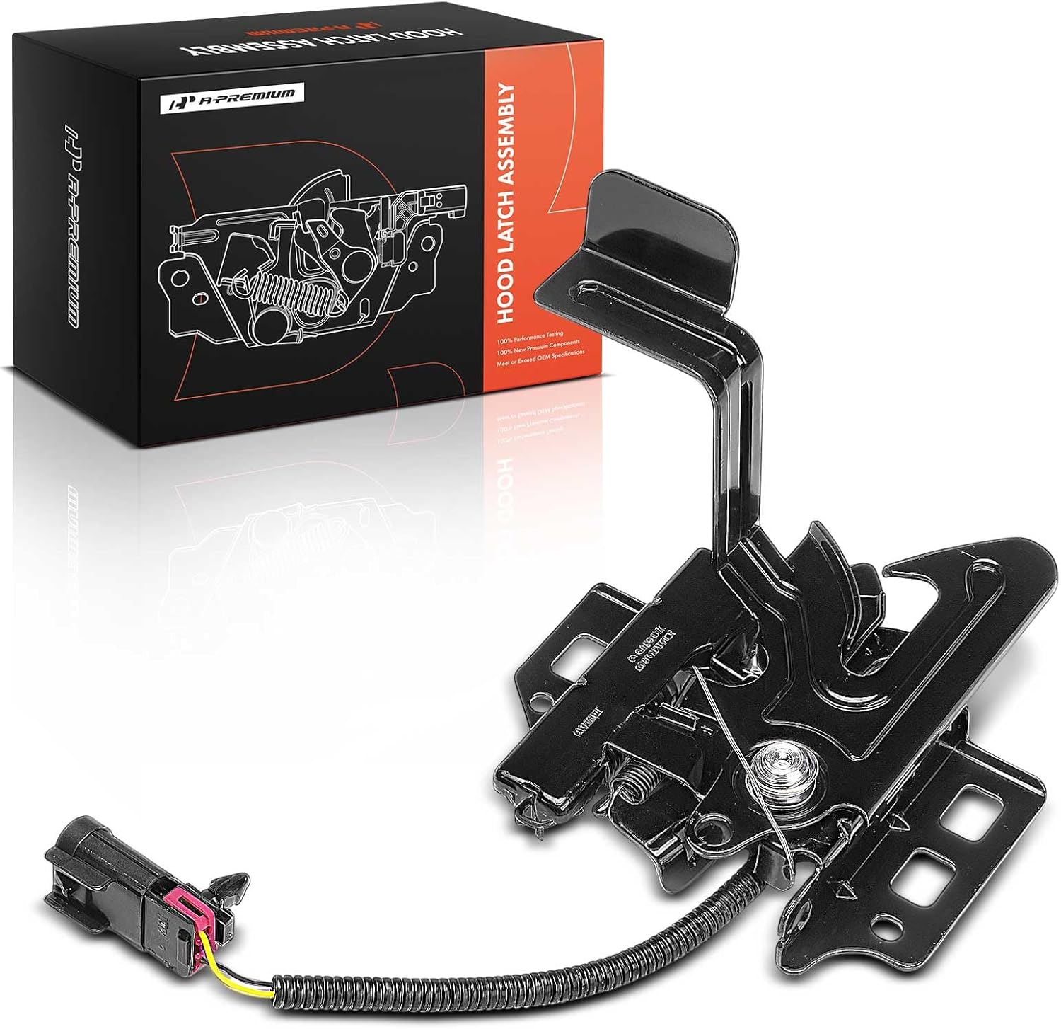 A-Premium Hood Latch Lock Compatible with 2008-2015 Cadillac CTS, Front Hood Lock Engine Bonnet Latch Assembly