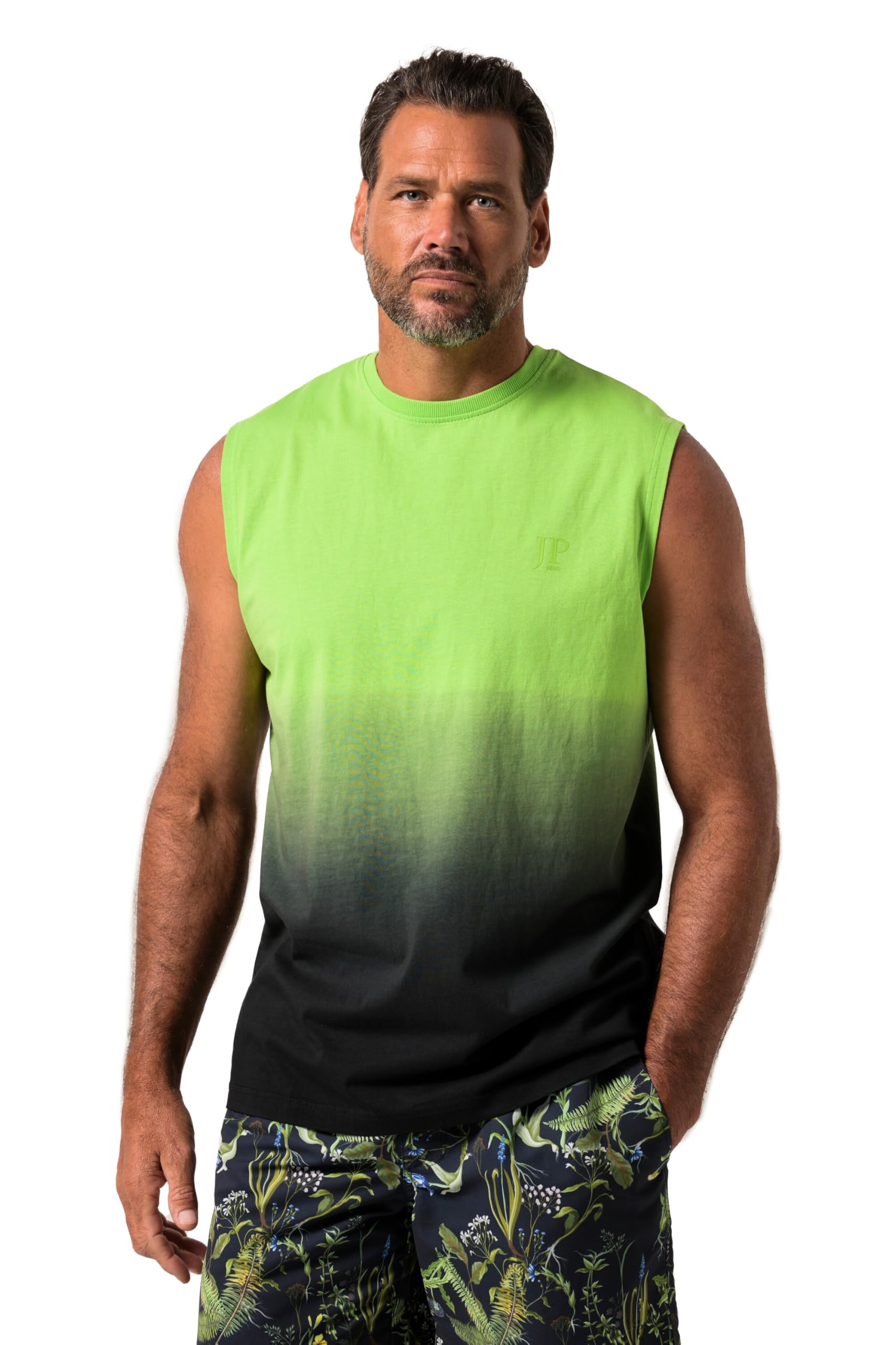JP 1880 Herren große Größen Übergrößen Menswear L-8XL Tanktop, Farbverlauf 828691