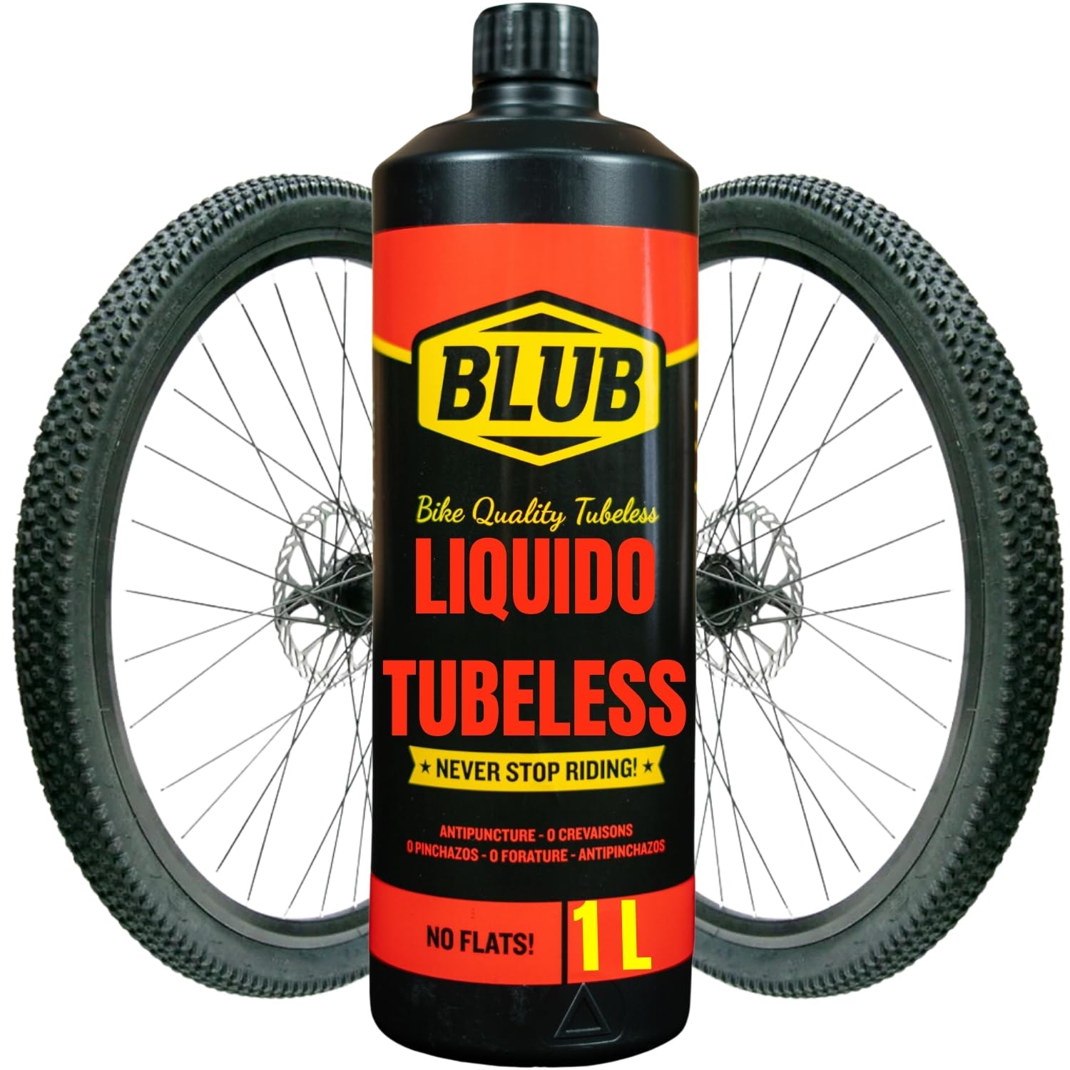 BLUB Liquido tubeless MTB 1 litro | Liquido antiforatura Bicicletta |  Sigillante Ripara Forature Bici | Kit Riparazione Pneumatici, Patch Bici |  Gel Antiforatura per Siringa Tubeless : Amazon.it: Sport e tempo libero