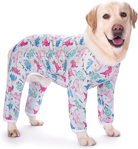 Pijama para perros grandes, overol para perros que evita que se caiga el pelo, ropa para perros de cuatro patas, traje de recuperación quirúrgica,