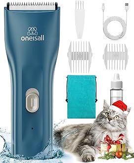 Pet Clippers for Cat Grooming, Small Low Noise Cat Shavers for Matted Hair,Vet Approved Pet Hair Trimmer for Small Pets (Standard Blade)