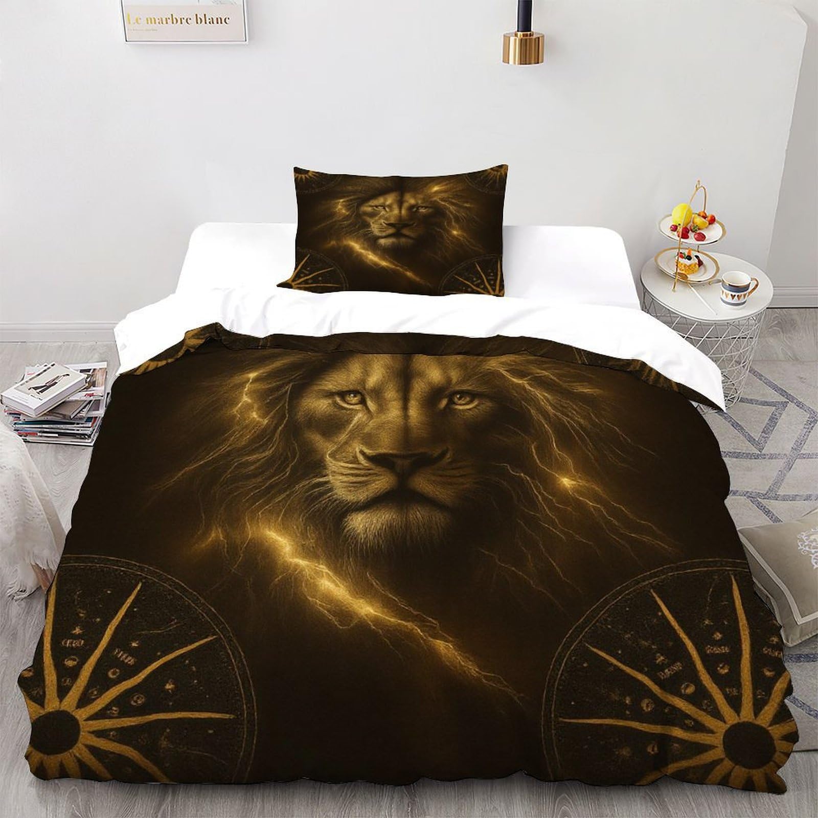 Housse de couette Sacred Grassland pour chambre d'enfant et lit simple microfibre