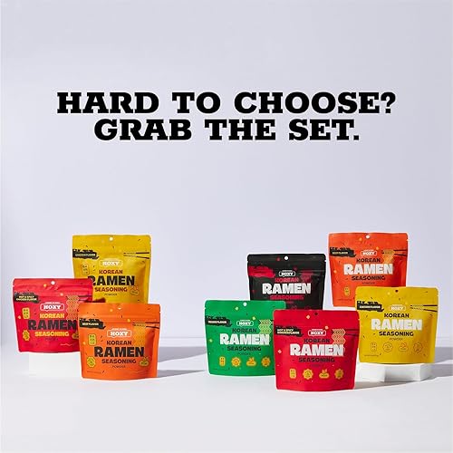 Miniatura 9 de HOXY Journey of Korea "Korean Ramen Seasoning"  Sin gluten, vegano  El mejor condimento de ramen en polvo  5.3 onzas (carne vaca, paquete de 1)
