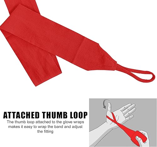 Miniatura 10 de Farabi Sports Vendas de mano de boxeo para hombres y mujeres, envolturas de boxeo de 180 pulgadas para adultos, para artes marciales, artes