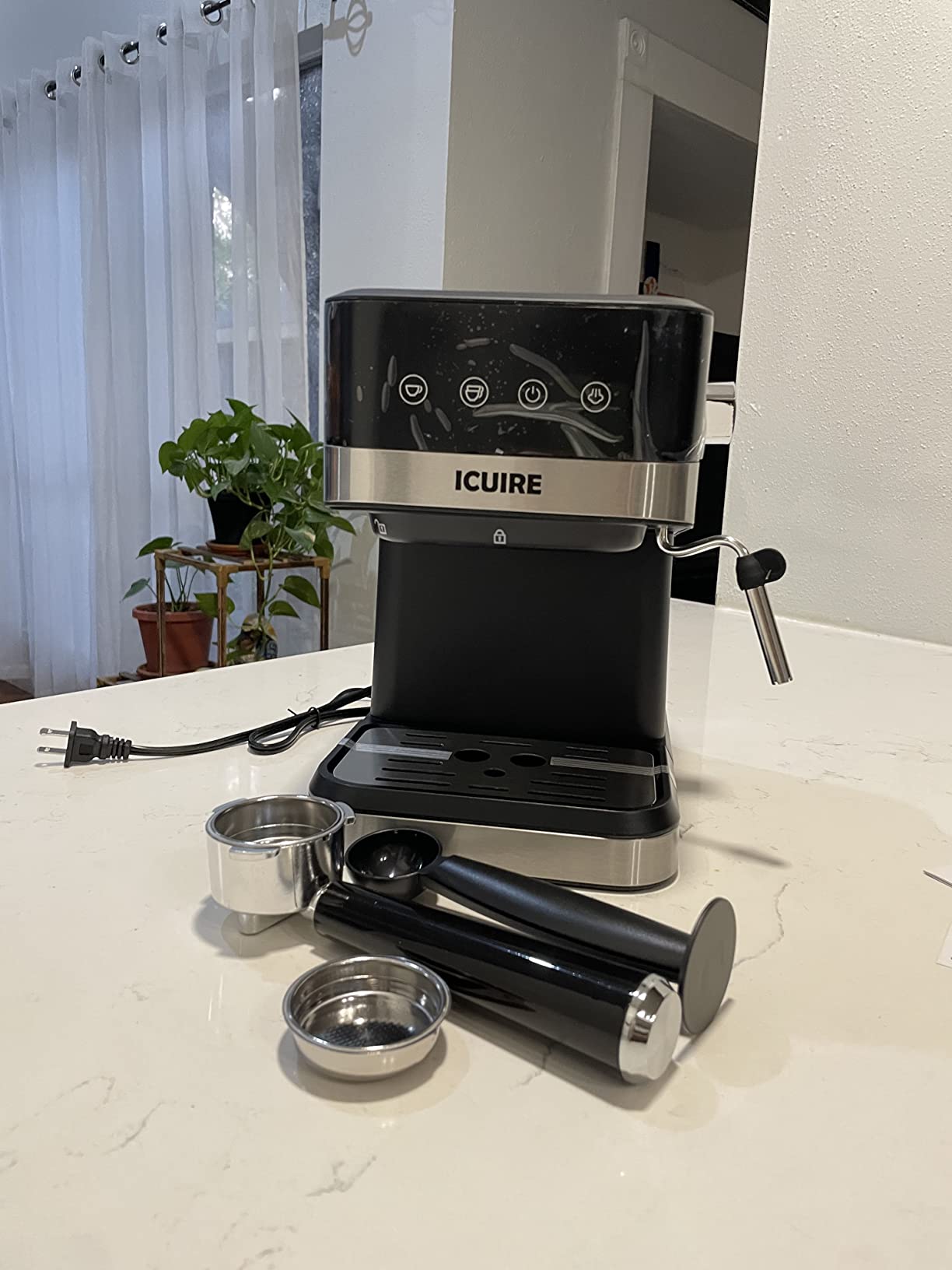 17/mo Finance ICUIRE Espresso Machine 20 Bar Pump, Coffee and