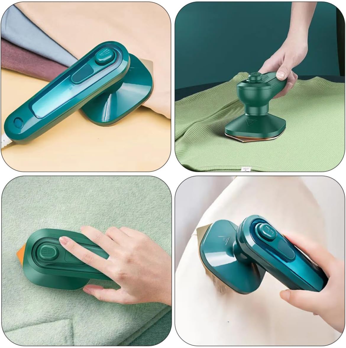 Cabilock Professional Plug Handheld Iron Mini Travel Iron Garment Steamer for Clothing Portable Steamer