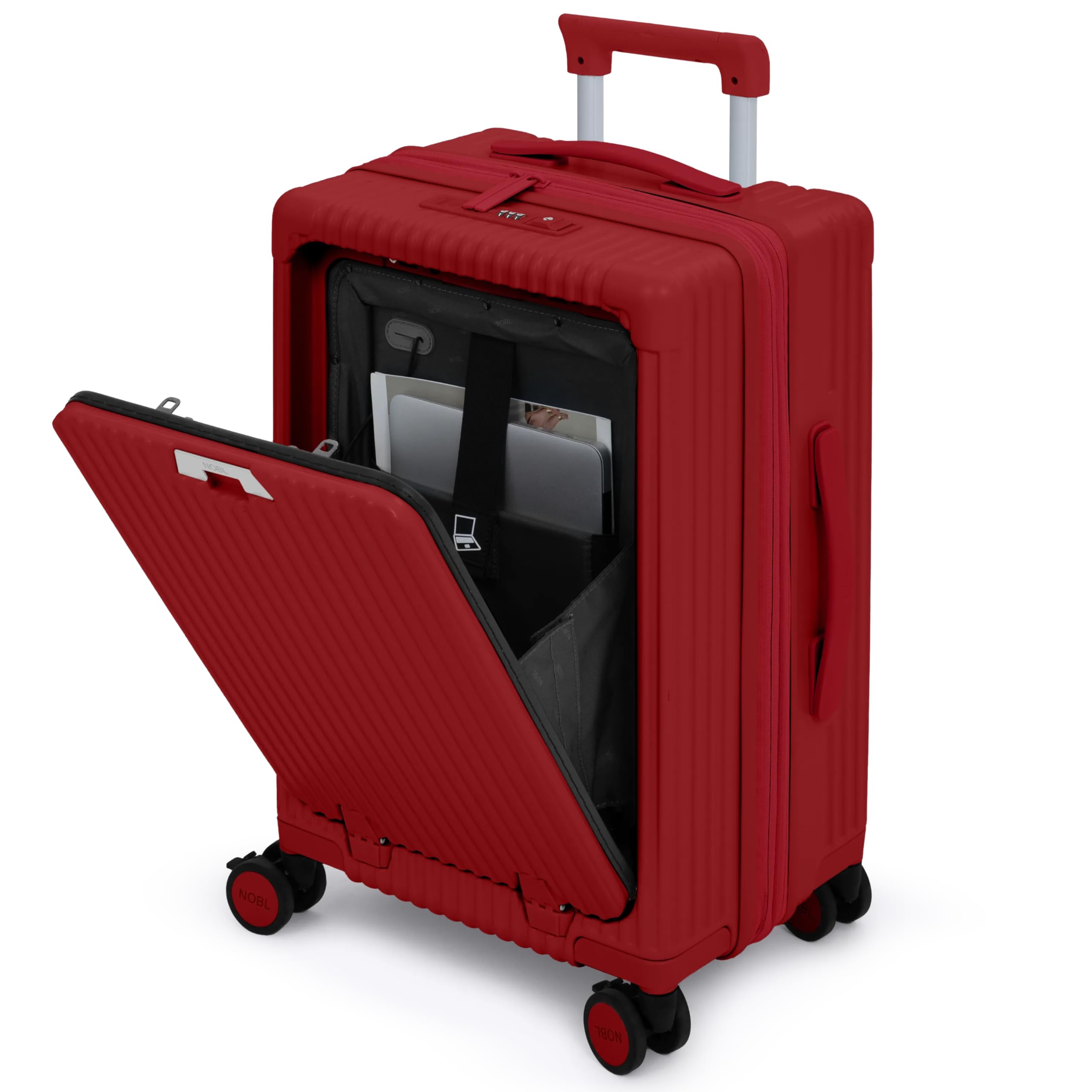 Amazon.com: Nobl Travel Carry on Expandable Luggage, Aluminum