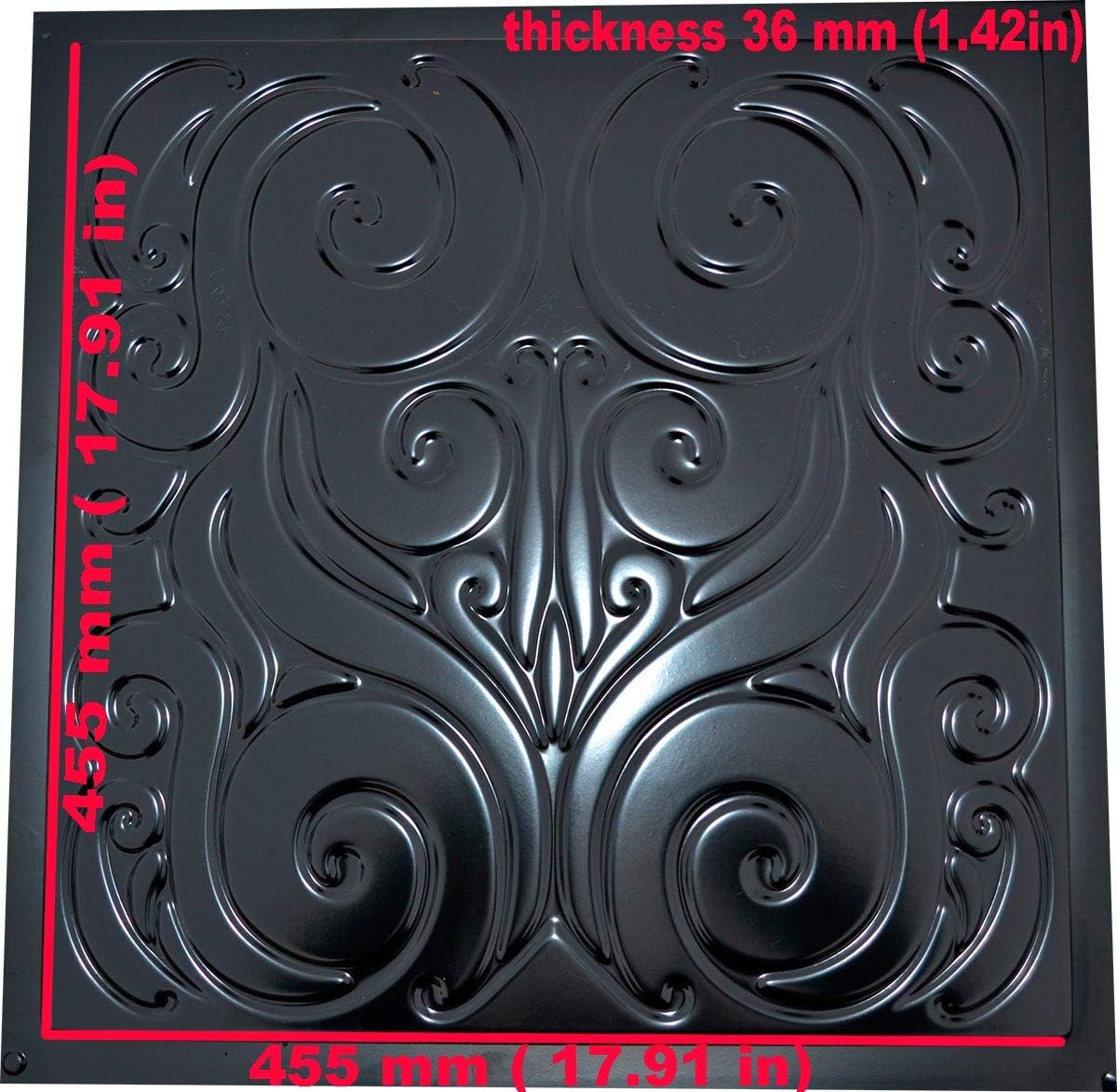 Concrete Mold Square Decorative Stepping Stone for Garden Quadrate Mold ABS Plastic S57