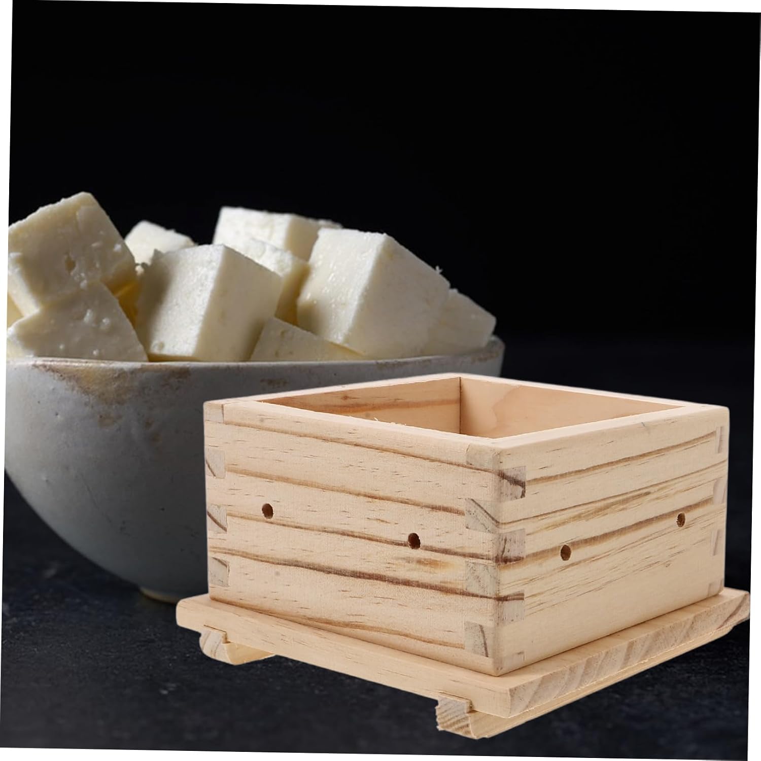Wooden Tofu Press Mold, 0.5kg Capacity Home Kitchen Cheese Maker