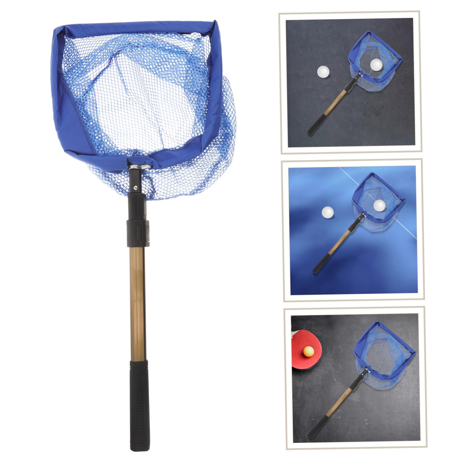 Gatuida Raccoglitore Portatile per Palline Pong con Manico Telescopico Rete Resistente e Spaziosa per Raccolta Facile all e Allenamento Professionale