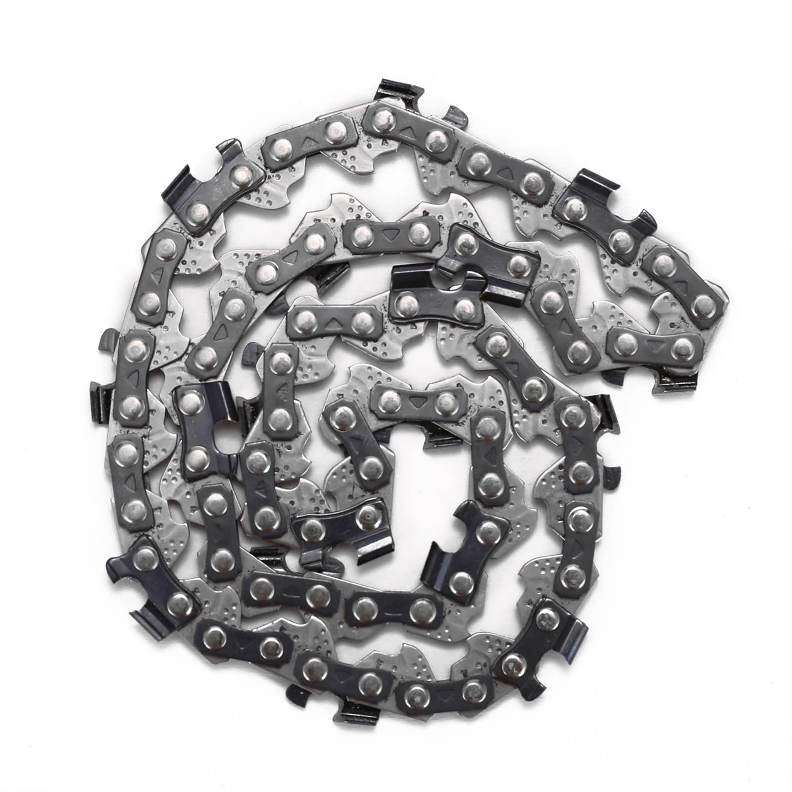 Accesorios para reparación de cadenas de sierra, Catena for motosega for sega elettrica di ricambio in acciaio nero da 4/6/8 pollici(4inch 10pcs)