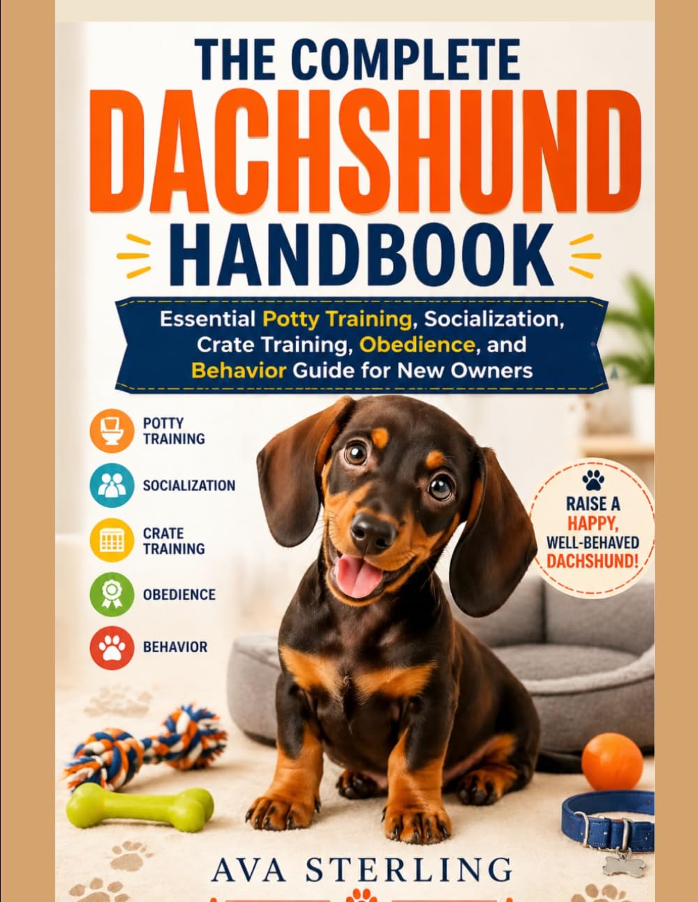 THE COMPLETE DACHSHUND HANDBOOK: Essential Potty Training, Socialization, Crate Training, Obedience and Behavior Guide for New Owners (The Dog Lover’s Guidebook Series)