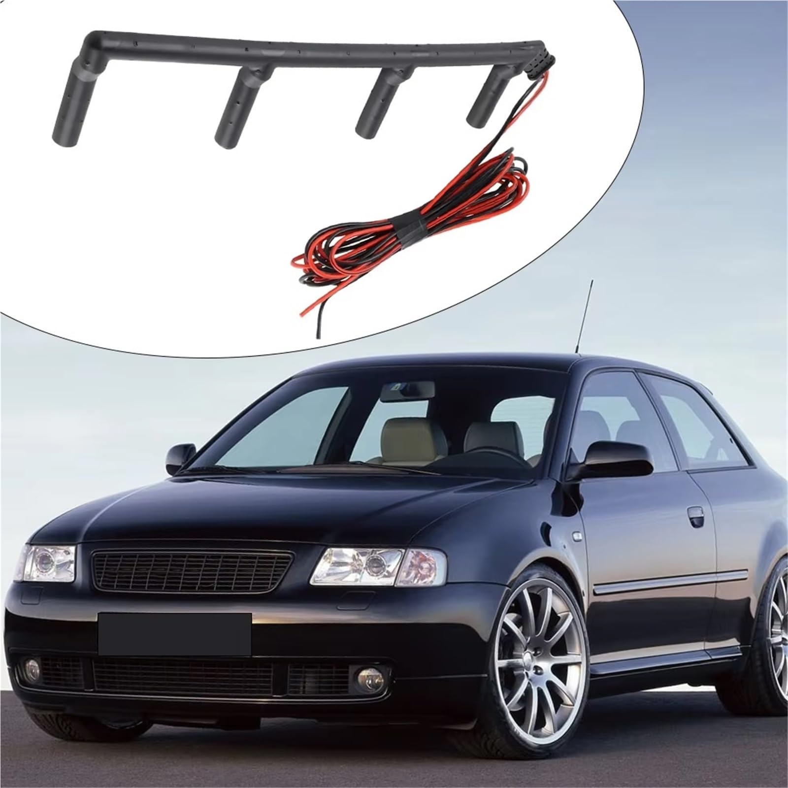 Compatibile Con A3 2001-2003 Cablaggio Per Candelette Per Auto Cablaggio Per Candelette Per Auto 038971782B preriscaldo diesel Connettore
