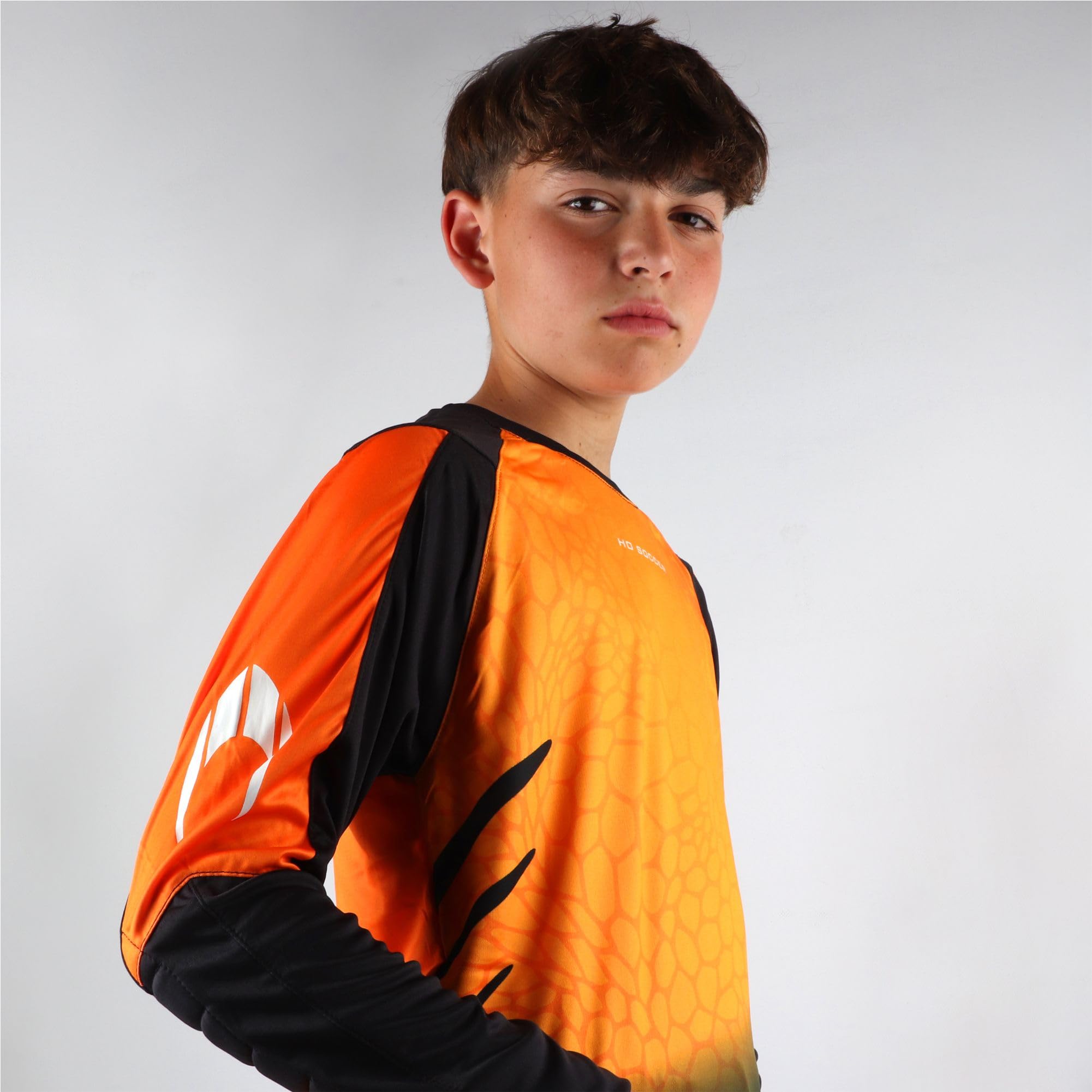 Ho Soccer Kid Keeper Set Deep-Sea Orange Coinsieme Portiere Unisex - Bambini e Ragazzi (Pacco da 1)