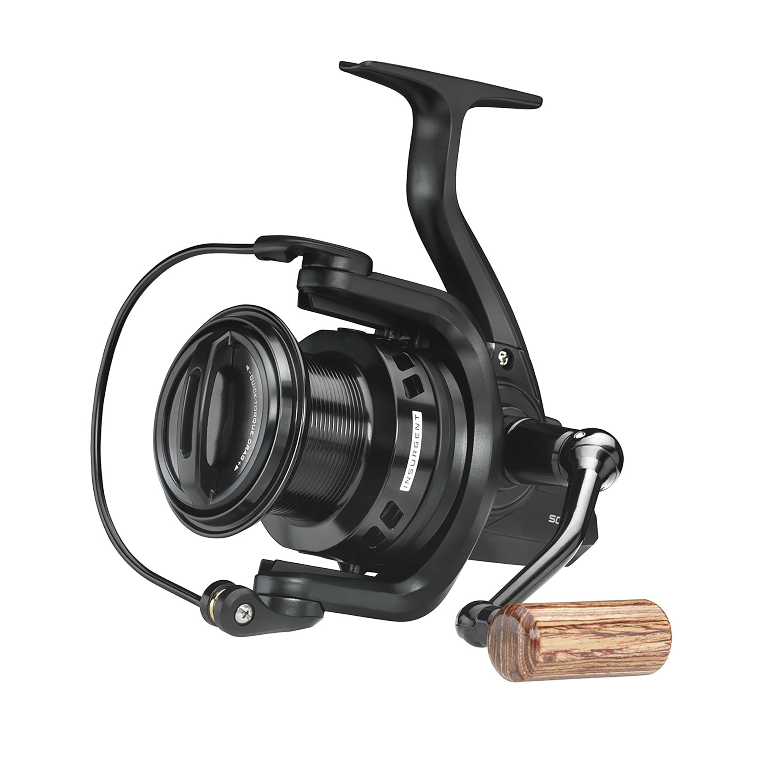 SonikInsurgent 5000 Carp Reel - Front Drag 0.30/380mm/m Line Capacity - Heavy Duty Reel for Carp Fishing, Black