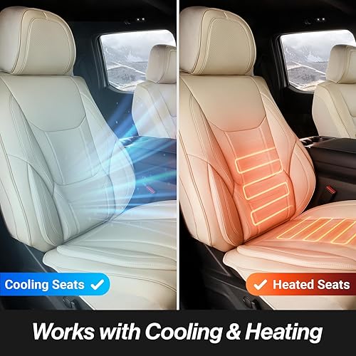 Miniatura 5 de Coverland Custom Car Seat Covers Compatible with 1983-1986 Chrysler Town & Country Convertible - Premium Leather Non-Slip Memory Foam Waterproof