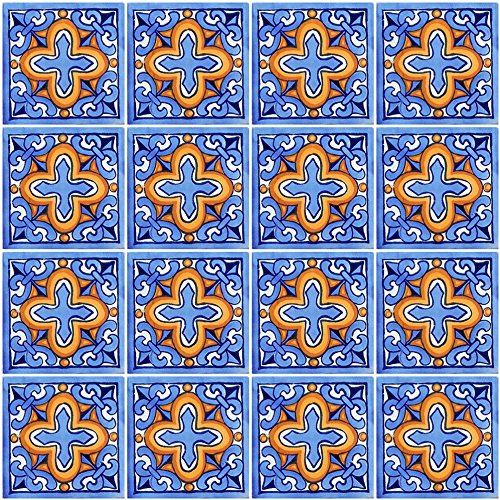 COLOR Y TRADICIÓN 40 Mexican Talavera Tiles Hand Painted 6