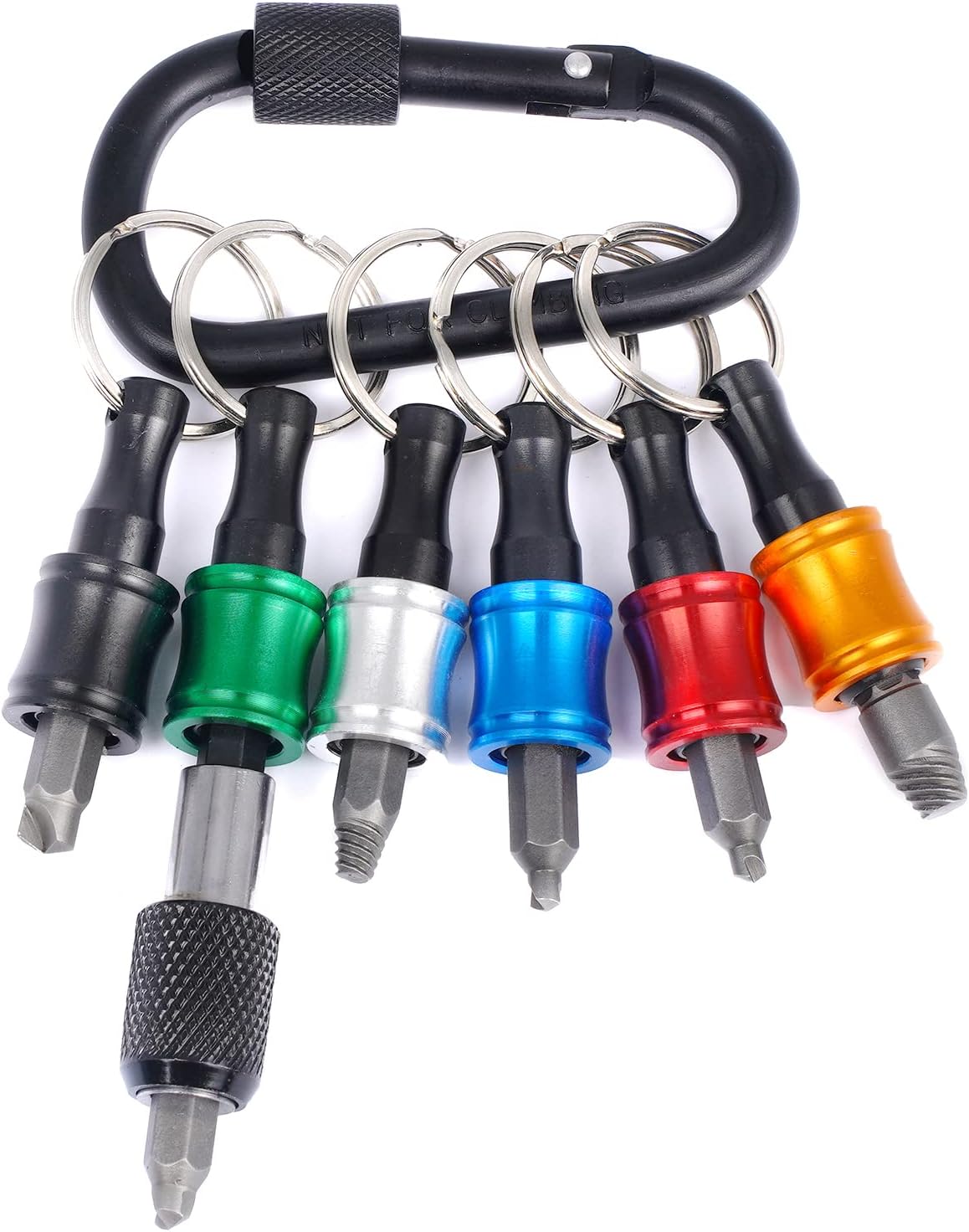 Bits Holder keychain, Screwdriver Bits Holder, 1/4inch Hex Shank
