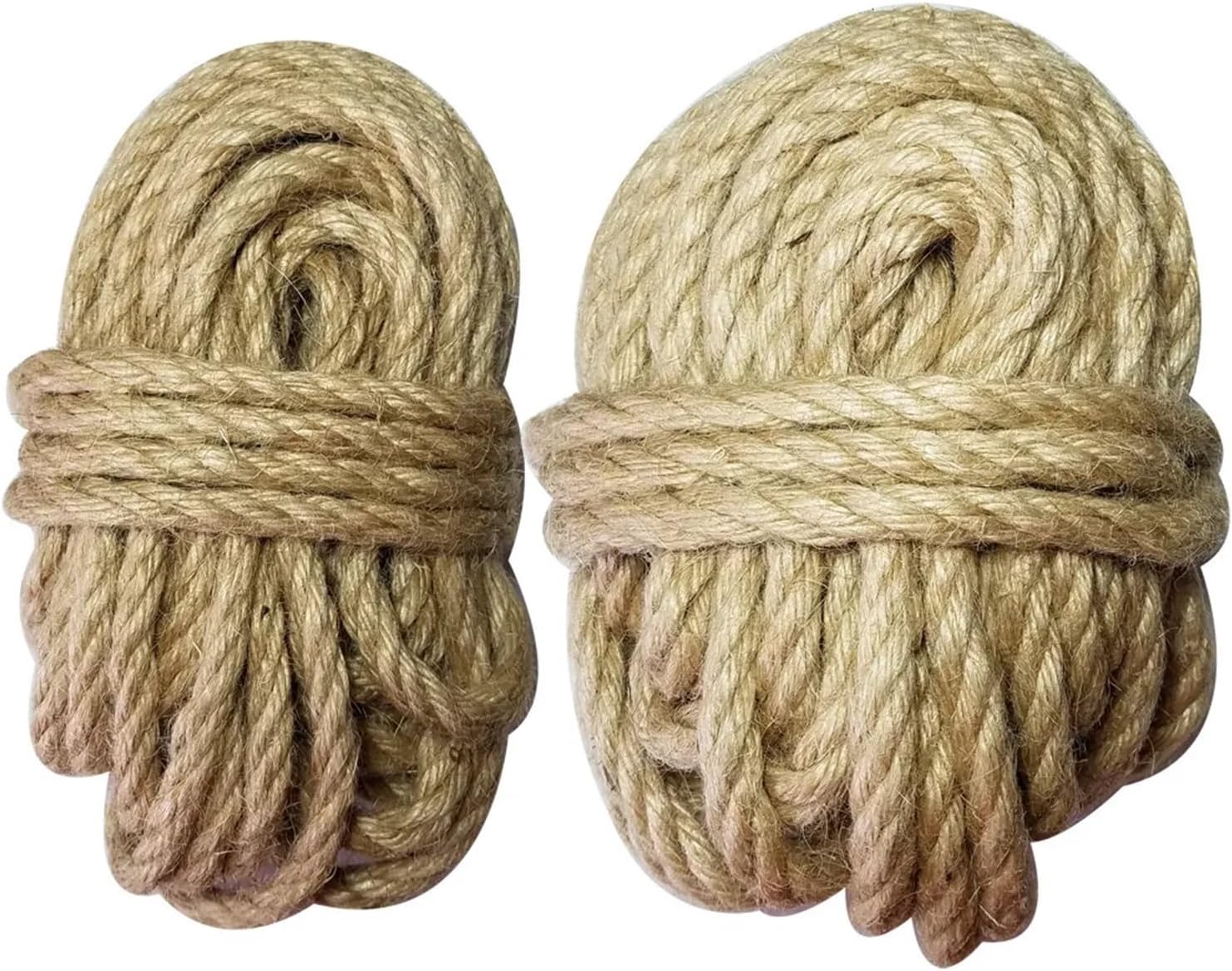 Thickened Natural Jute Rope 10m/roll Wrapped lace Rope for Decoration DIY(4mm)