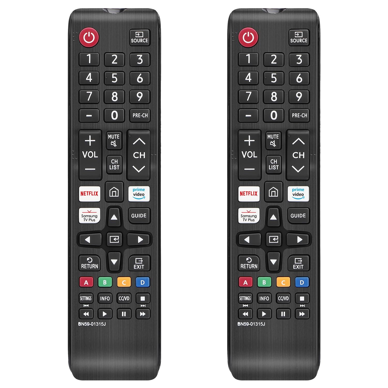 【Pack of 2】 New Universal Remote for Samsung TV Remote Control, Replacement Comp