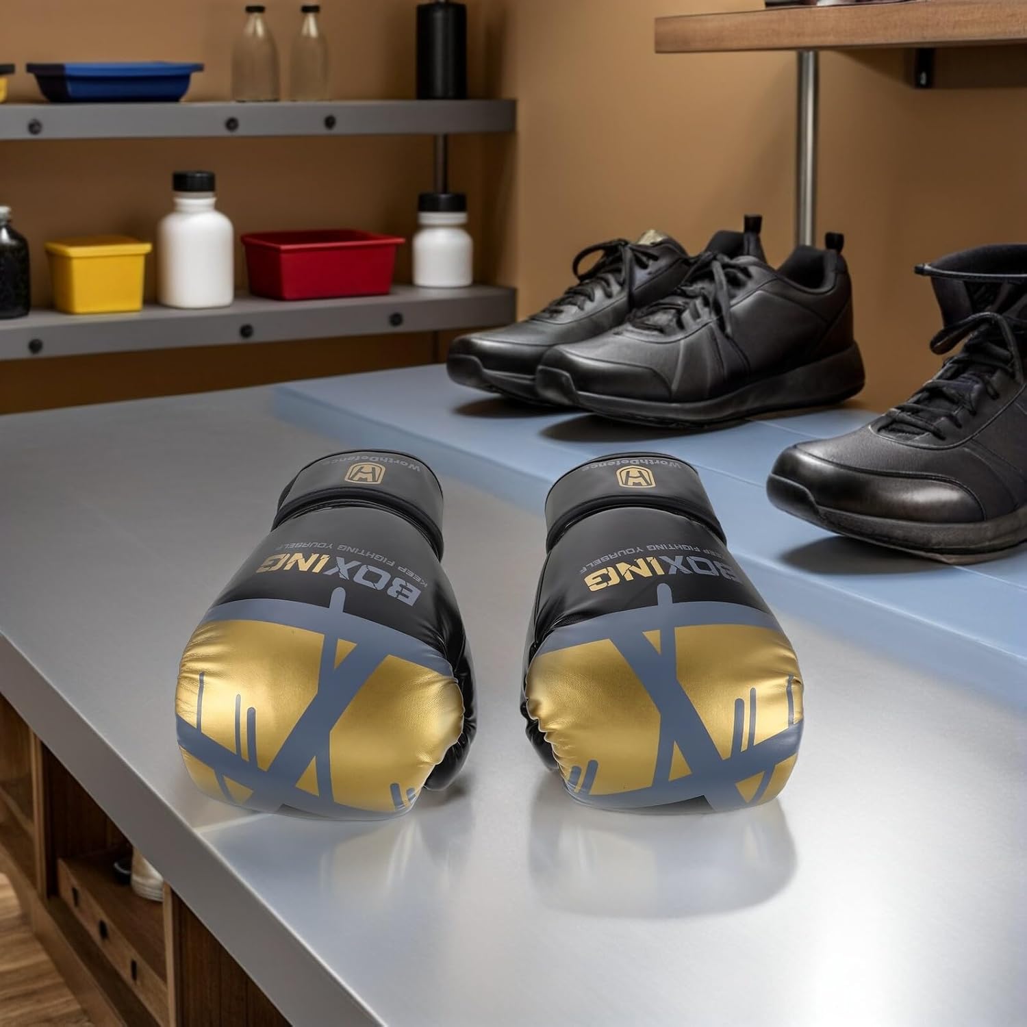 Boxing Gloves Training Pu Sparring Mitts 12oz Unisex Adult Men Kickboxing Taekwondo Karate Workout Gear for Fitness and Fighting