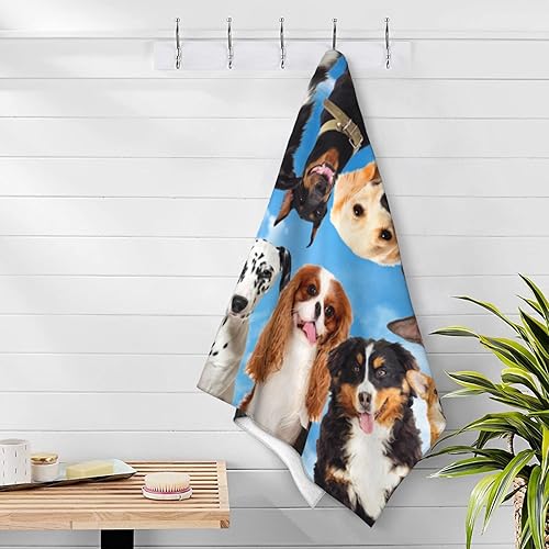 Miniatura 5 de SKT T1 Toalla de microfibra para perro, linda toalla de playa para perros en la playa, selfie mascotas, cachorro, toalla de playa para niños y