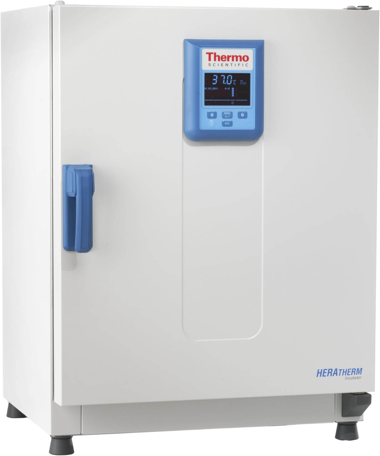 Thermo Heratherm 51028066 Model IMH60 Advanced Protocol Microbiological Laboratory Incubator, Interior Glass Door, Interior Socket, Access Port, 13.9" Width x 20" Height x 14.5" Depth Chamber, 120V, 2.3 Cubic Feet (66L) Capacity, +5 - 105 Degree C