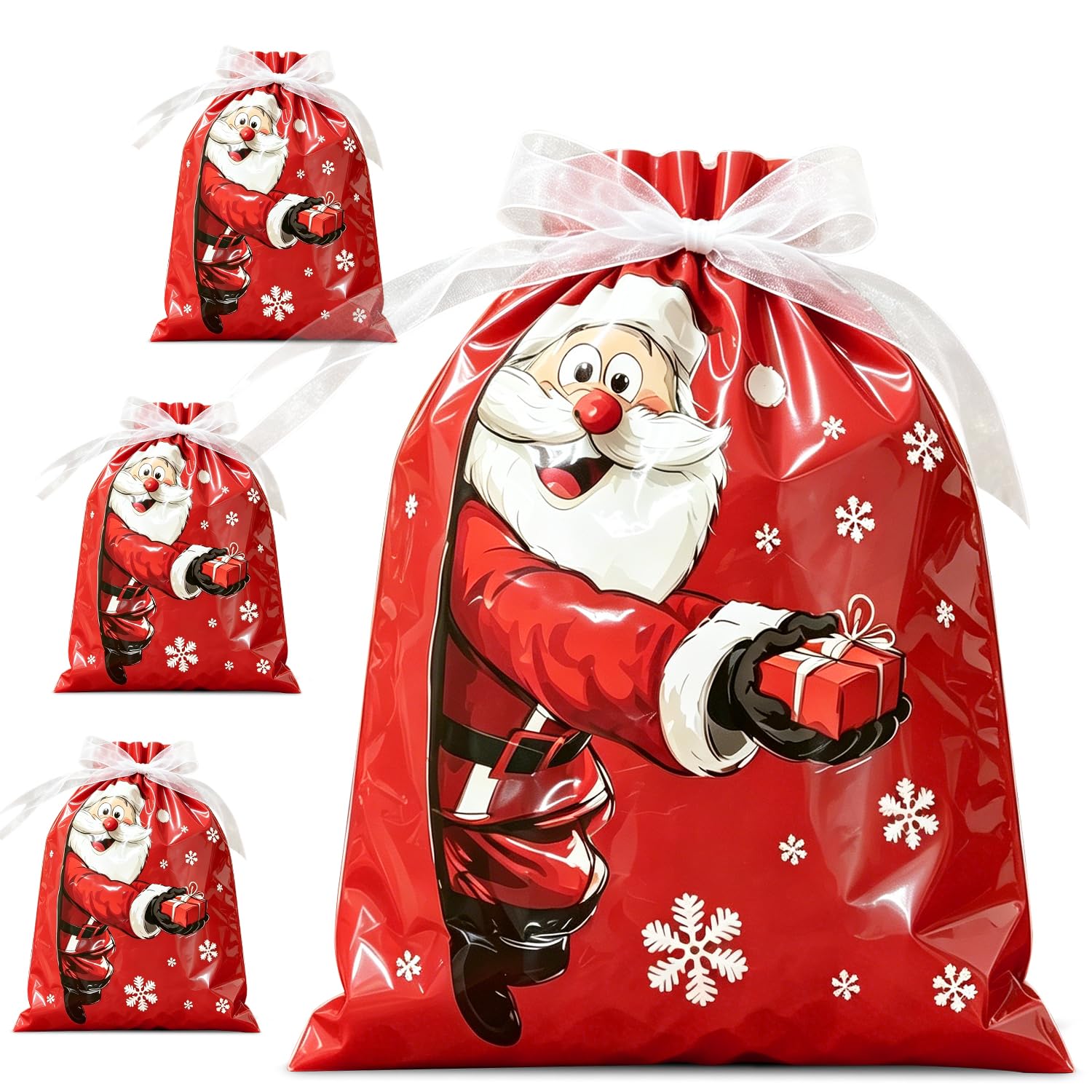 44 * 60cm Large Christmas Gift Bags,Red Christmas Bag for Xmas Party